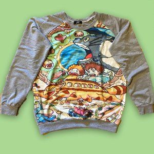 Studio Ghibli My Neighbor Totoro Anime Movie Crewneck Top